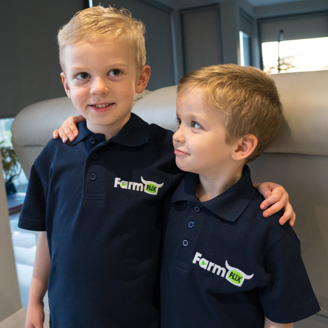FarmFLiX Navy Polo Shirt (KIDS)