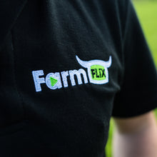 Load image into Gallery viewer, FarmFLiX BLACK Polo Shirt