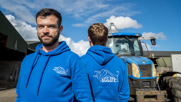 Embroidered Blue AgLife Hoody (ADULT)