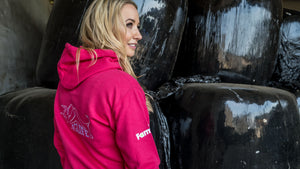 Embroidered Hot Pink AgLife Hoody (ADULT)